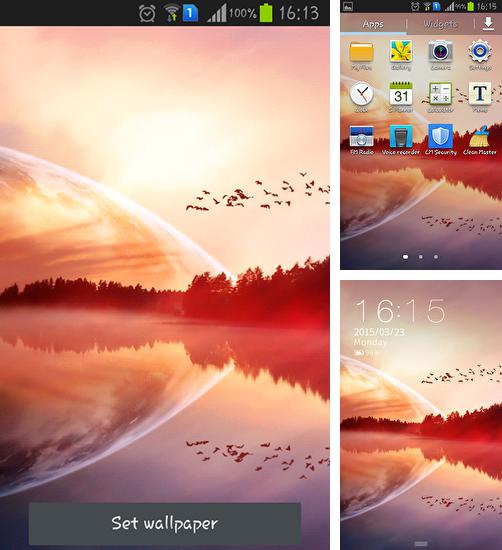 In addition to live wallpaper Snowy night for Android phones and tablets, you can also download Gionee for free.