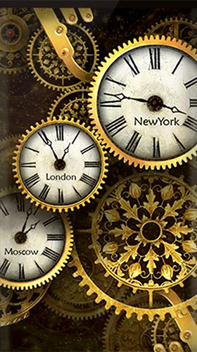 Gold clock by Mzemo live wallpaper for Android. Gold clock by Mzemo free  download for tablet and phone.
