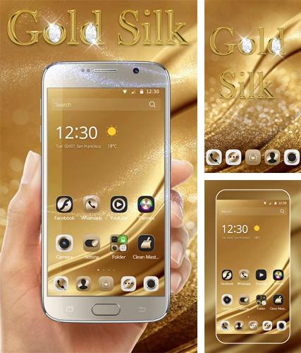 Gold silk - бесплатно скачать живые обои на Андроид телефон или планшет.