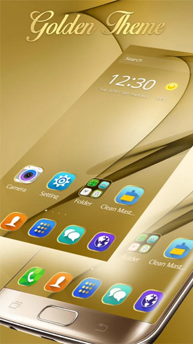 Gold theme for Samsung Galaxy S8 Plus live wallpaper for Android. Gold  theme for Samsung Galaxy S8 Plus free download for tablet and phone.