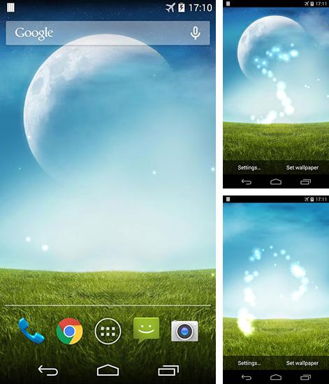 In addition to live wallpaper Anime lovers for Android phones and tablets, you can also download Green field for free.