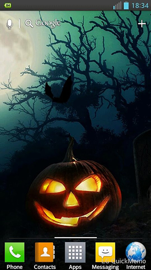 Halloween HD für Android spielen. Live Wallpaper Halloween HD kostenloser Download.