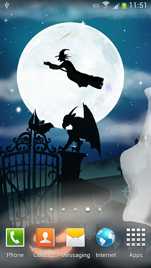 Screenshots of the Halloween night for Android tablet, phone.