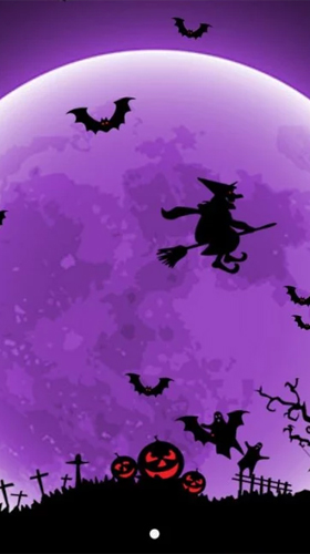Descargar Halloween night by Wasabi para Android gratis. El fondo de  pantalla animados Noche de Halloween en Android.