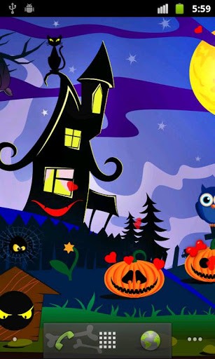 Télécharger le fond d'écran animé gratuit La citrouille de Halloween. Obtenir la version complète app apk Android Halloween pumpkins pour tablette et téléphone.