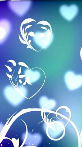 Hearts by Kittehface Software für Android spielen. Live Wallpaper Herzen kostenloser Download.