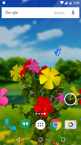 Fondos de pantalla animados a Hibiscus 3D para Android. Descarga gratuita fondos de pantalla animados Hibiscus 3D.