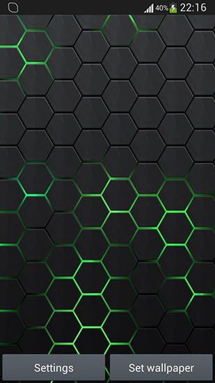 Honeycomb 2 für Android spielen. Live Wallpaper Bienenwaben 2 kostenloser Download.