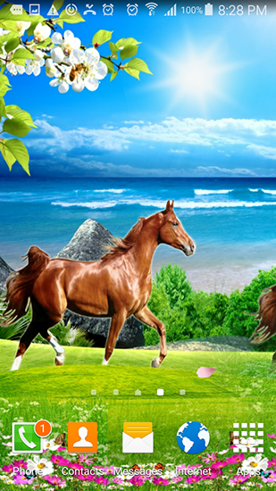 Descargar Horses by Villehugh para Android gratis. El fondo de pantalla  animados Caballos en Android.