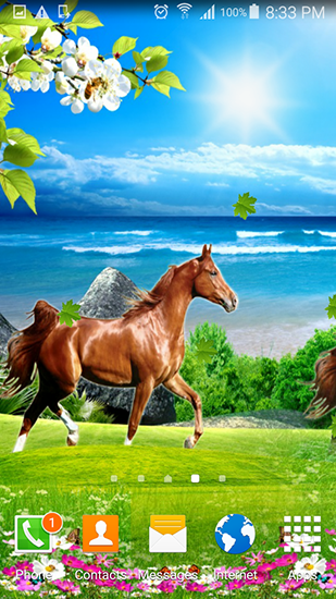 Horses by Villehugh - бесплатно скачать живые обои на Андроид телефон или планшет.