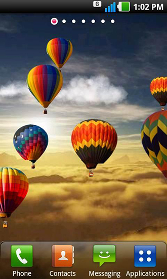 Hot air balloon für Android spielen. Live Wallpaper Heißluftballon kostenloser Download.