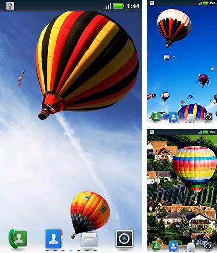 Zusätzlich zum Live Wallpaper Space Mars: Stern für Android Mobiltelefone und Tablets, können Sie auch Hot air balloon by Socks N' Sandals, Heißluftballon kostenlos herunterladen.