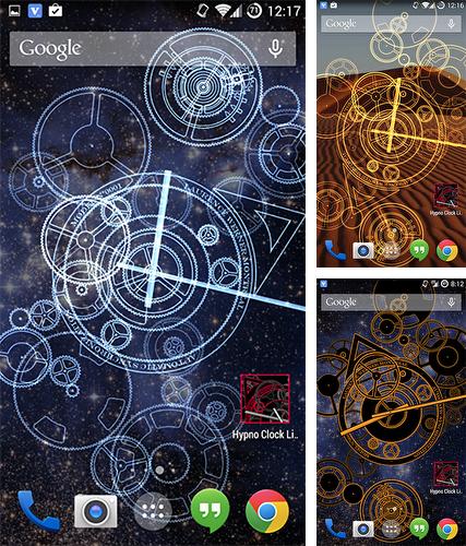 Kostenloses Android-Live Wallpaper Hypno-Uhr. Vollversion der Android-apk-App Hypno clock by Giraffe Playground für Tablets und Telefone.