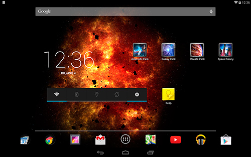 Kostenloses Android-Live Wallpaper Inferno Galaxie. Vollversion der Android-apk-App Inferno galaxy für Tablets und Telefone.