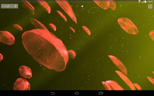 Jellyfishes 3D für Android spielen. Live Wallpaper Quallen 3D kostenloser Download.