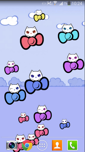 Screenshots of the Kitty cute for Android tablet, phone.
