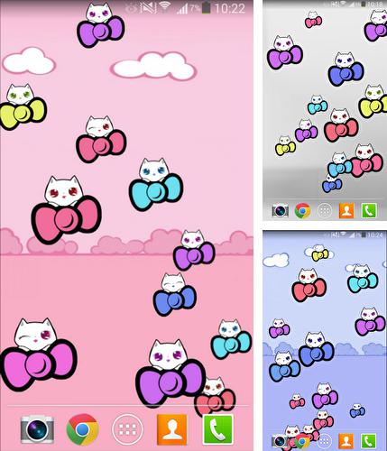 Kostenloses Android-Live Wallpaper Süße Kätzchen. Vollversion der Android-apk-App Kitty cute für Tablets und Telefone.