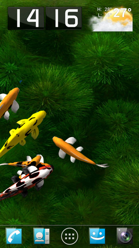 Screenshots of the Koi for Android tablet, phone.