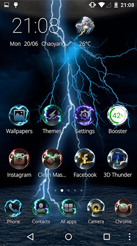 Lightning storm 3D