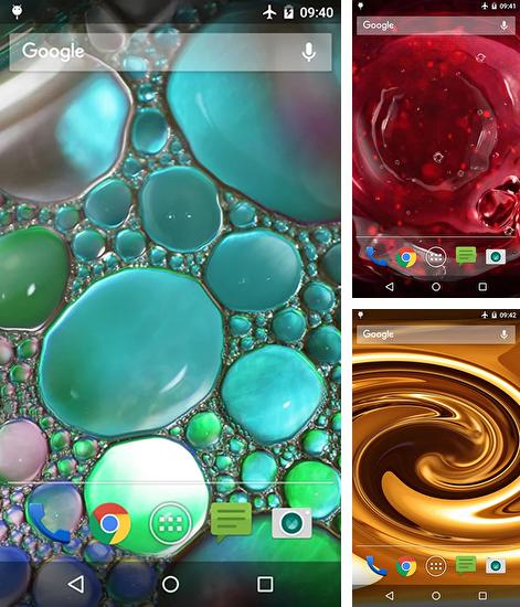 Zusätzlich zum Live Wallpaper Frühlingskatze für Android Mobiltelefone und Tablets, können Sie auch Liquid, Flüssig kostenlos herunterladen.