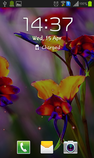 Écrans de Little summer flowers pour tablette et téléphone Android.