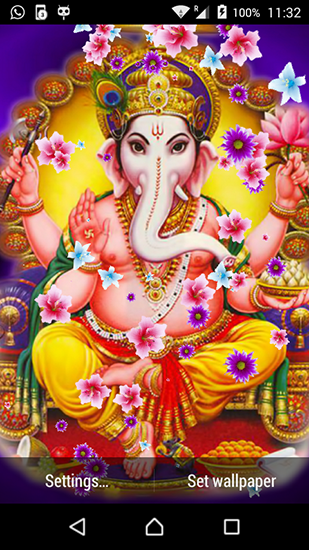 Lord Ganesha HD live wallpaper for Android. Lord Ganesha HD free download  for tablet and phone.