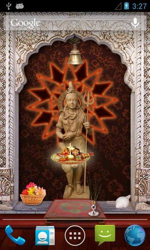 Kostenloses Android-Live Wallpaper Lord Shiva 3D: Tempel. Vollversion der Android-apk-App Lord Shiva 3D: Temple für Tablets und Telefone.