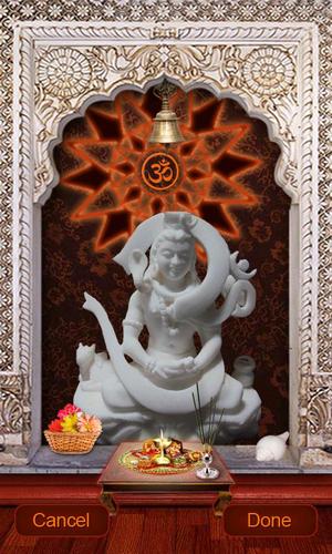 Lord Shiva 3D: Temple für Android spielen. Live Wallpaper Lord Shiva 3D: Tempel kostenloser Download.