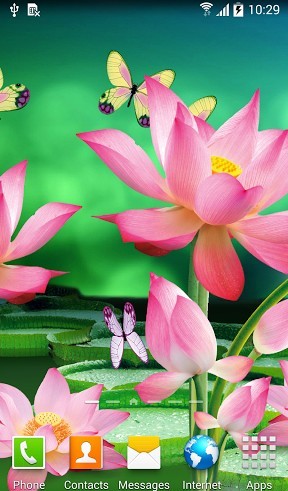 Descarga gratuita fondos de pantalla animados Flores de loto para Android. Consigue la versión completa de la aplicación apk de Lotus para tabletas y teléfonos Android.