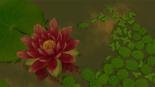 Lotus 3D live wallpaper for Android. Lotus 3D free download for tablet