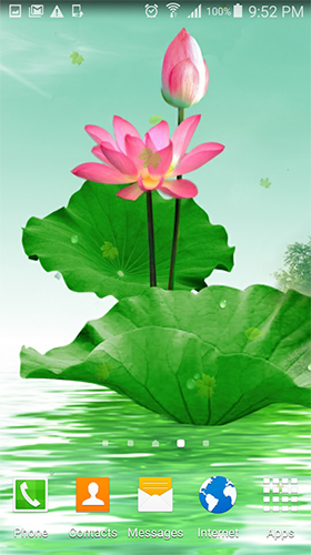 Fondos de pantalla animados a Lotus by villeHugh para Android. Descarga gratuita fondos de pantalla animados Loto.