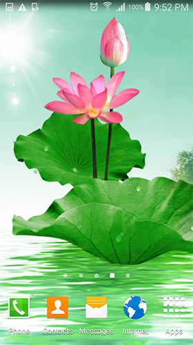 Écrans de Lotus by villeHugh pour tablette et téléphone Android.