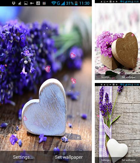 Zusätzlich zum Live Wallpaper London für Android Mobiltelefone und Tablets, können Sie auch Love and flowers, Liebe und Blumen kostenlos herunterladen.