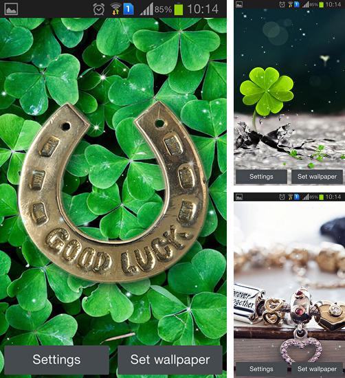 In addition to live wallpaper Photo cube 3D for Android phones and tablets, you can also download Lucky charms for free.