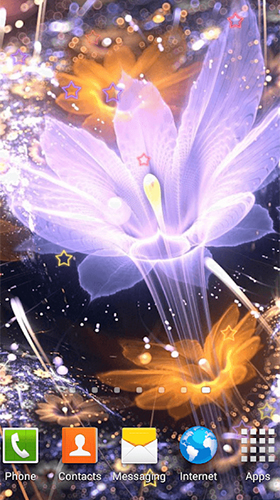 Luminous flower - бесплатно скачать живые обои на Андроид телефон или планшет.