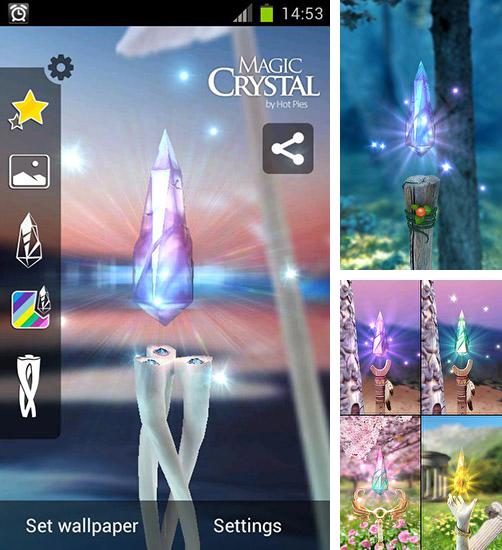 Kostenloses Android-Live Wallpaper Magischer Kristall. Vollversion der Android-apk-App Magic crystal für Tablets und Telefone.