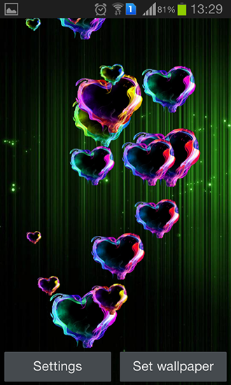 Download Magic hearts - livewallpaper for Android. Magic hearts apk - free download.