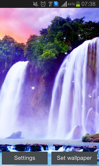 Screenshots of the Magic waterfall for Android tablet, phone.