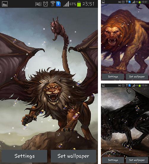 In addition to live wallpaper Peacock feather for Android phones and tablets, you can also download Manticore for free.