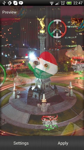 Screenshots of the Mexico for Android tablet, phone.