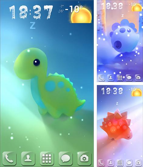 Kostenloses Android-Live Wallpaper Mini Dino. Vollversion der Android-apk-App Mini dino für Tablets und Telefone.