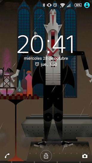 Screenshots do Monstro Dracula para tablet e celular Android.