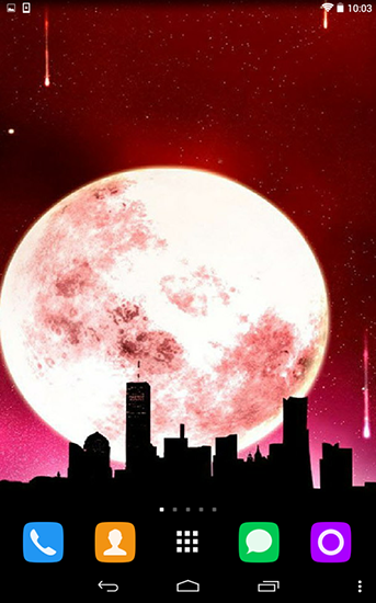 Screenshots of the Moon and stars for Android tablet, phone.
