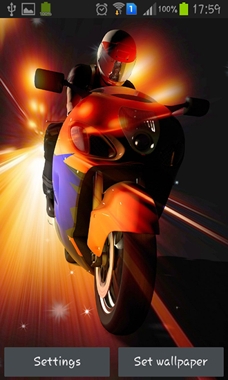 Screenshots of the Motorcycle for Android tablet, phone.