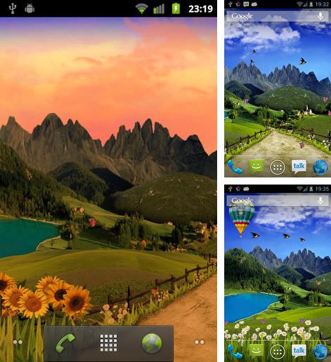 Kostenloses Android-Live Wallpaper Berge. Vollversion der Android-apk-App Mountain für Tablets und Telefone.