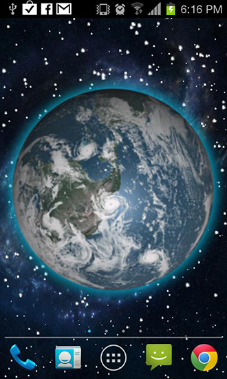 Moving Earth 3D live wallpaper for Android. Moving Earth 3D free download  for tablet and phone.
