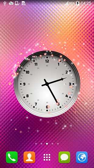 Fondos de pantalla animados a Multicolor clock para Android. Descarga gratuita fondos de pantalla animados Relojes multicolores .
