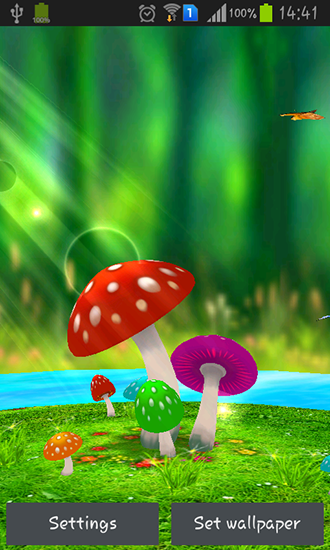 Android用mushrooms 3dを無料でダウンロード アンドロイド用マッシュルーム3dライブ壁紙