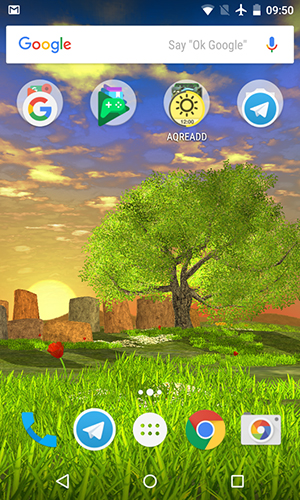 Nature tree - скриншоты живых обоев для Android.