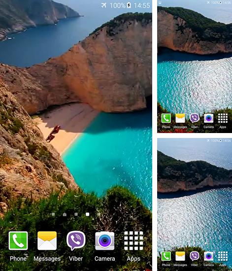 In addition to live wallpaper Winter mountains for Android phones and tablets, you can also download Navagio beach for free.